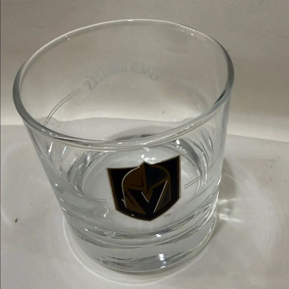 VGK Jack Daniel’s One 8 Ounce Glass Whiskey Rocks Cocktail Bar Las Vegas Hockey